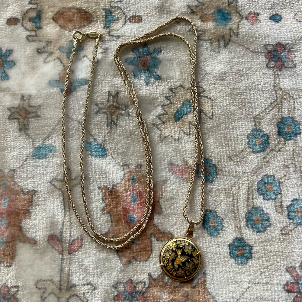 Dior Vintage Germany Made Gold Tone Twist Necklace